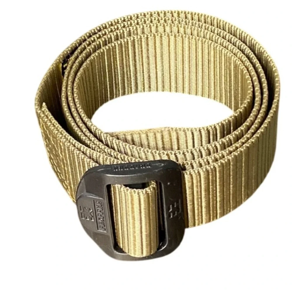 PROPER Tactical Belt Coyote Tan Nylon‎ Cobra Buckle Adjustable